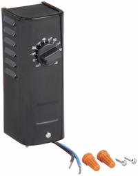 DAYTON Line Volt Mechanical Tstat: Cool Only, Steel, -10° to 100°F, 2°F, Bi-Metal, 120 to 277V AC (MPN 2E869). Key specifications — attr400419: 120 to 277V AC; attr400424: SPST, Close on Rise; attr400415: -10° to 100°F; attr400417: 2°F; attr400418: Bi-Metal; attr400408: Cool Only; attr408361: DAYTON; attr400410: Steel.