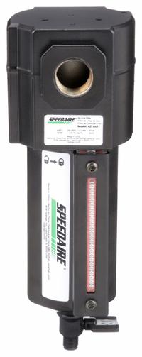 SPEEDAIRE Compressed Air Filter: Particulate, 1/2 in NPT, 5 micron, 140 cfm, 250 psi Max Op Pressure (MPN 4ZL49). Key specifications — attr110055: Standard Duty; attr110008: SPEEDAIRE.
