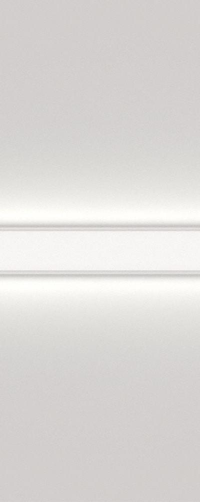 NIGHTINGALE Headwall Fixture: White, 3,600 lm, 3500K, 80.8 W, 120/277V AC - Wall-Mounted LED Patient Bed Lights