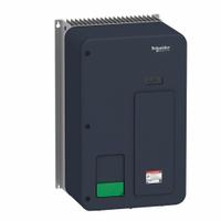 SCHNEIDER Variable Frequency Drive: In Phase Three, Out Phase Three, 7 1/2 hp, No Bypass, Compact (MPN ATV320U55N4W). Key specifications — Style: Compact; Color: Black/Green; Output Phase: Three.