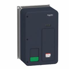 SCHNEIDER Variable Frequency Drive: In Phase Three, Out Phase Three, 7 1/2 hp, No Bypass, Compact (MPN ATV320U55N4W). Key specifications — Style: Compact; Color: Black/Green; Output Phase: Three.