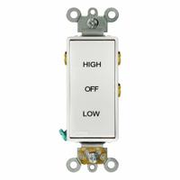 LEVITON Wall Switch: Rocker Switch, Single Pole/Double Throw, Maintained, White, 120/277V AC, 15 A (MPN 5685-W). Key specifications — Illuminated: Yes; Voltage Rating: 120/277V AC.