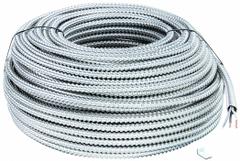 SOUTHWIRE Metal Clad Armored Cable: 10 AWG, 2 Conductors, Copper, 250 ft, Aluminum, Std, THHN (MPN 55527501). Key specifications — Brand: SOUTHWIRE.