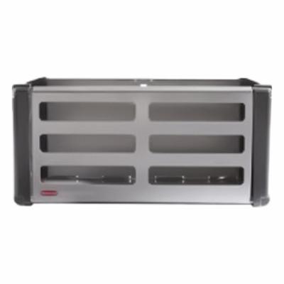 FASTTRACK Rail Access Storage Bin: Steel, 16.3 in x 15 in x 9.8 in - Baskets, Bins & Racks for Wall-Mount Track Systems