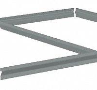 TENNSCO Shelf: 42 in x 36 in, 900 lb Load Capacity, Gray, Shelf (MPN ZBES-4236). Key specifications — Includes: (4) Beams; Shelf Configuration: Single Straight; Color: Gray; Frame Material: Steel; Brand: TENNSCO; Frame Finish: Zinc Plated; Product Type: Shelf.