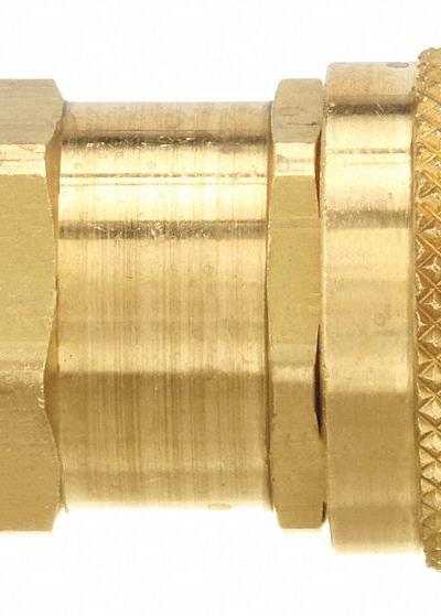 Parker Quick Connect Hose Coupling: 1/4 in Body Size, 3/8 in Hose Fitting Size - Universal Interchange Brass Quick-Connect Air Coupling Bodies