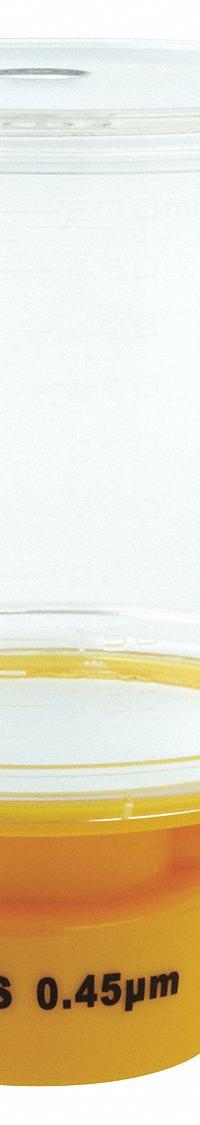 Bottle Top Filter: 0.45 um Max Particle Size, 90 mm Dia, PES, 500 mL Upper Capacity, Sterile (MPN 11L836). Key specifications — Includes Stopper: No; Material: PES (Membrane); Product Type: Bottle Top Filter; Brand: LAB SAFETY SUPPLY.