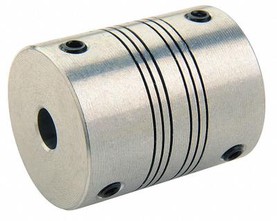 RULAND MANUFACTURING Motion Control Coupling: 3° Angular Misalignment, 8 mm Bore Dia 1, Aluminum - High-Precision Set Screw Beam Shaft Couplings