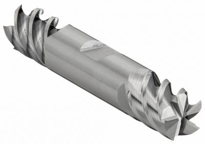 CLEVELAND Square End Mill: Carbide, Double End, 5 Flute, 1/2" Mill Dia, 5/8" LOC - Double-End Carbide Square End Mills