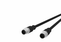 Sensor Cable: M12 Female Straight X M12 Female Straight, 5 Pins, Black, PUR, 5 m Cable Lg (MPN 142MDA11050). Key specifications — Cable Jacket Color: Black; End 1 Gender: Female; End 1 Mounting Orientation: Straight; End 2 Gender: Female; End 2 Mounting Orientation: Straight; End 2 Connection Type: M12; IP Rating: IPX5; Brand: METZ CONNECT.