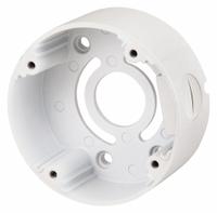 SPECO TECHNOLOGIES Bullet Camera Junction Box: Screws, Surface, Waterproof, White, CVCJBBW. Key specifications — Mount Type: Screws; Compatible Surveillance Equipment: Digital Non-Network CCTV Camera; Color: White; Includes Mounting Hardware: Yes; Mounting Location: Surface; Resistance Properties: Waterproof; Compatible Camera Design: Bullet; Compatible with Grainger Part Number: 498X34.