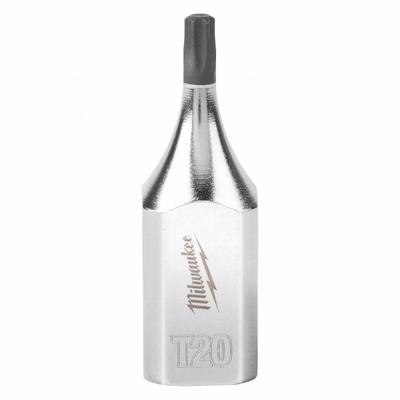 MILWAUKEE Socket: 3/8 in Drive Size, Torx Tip, T20 Tip Size, 1 3/4 in Overall Lg - Torx Bit Sockets