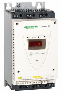 SCHNEIDER Soft Start: 208-600V AC, 17 A Output Current, With Bypass, IP20/NEMA 1, 60/50 Hz, 110V AC (MPN ATS22D17S6U). Key specifications — attr1380771: 110V AC; attr1380759: ATS22D17S6U.