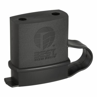 BEST Standard & Long Shackle Padlock Guards: Plastic, 2 1/16 in Guard Lg - Keyway Weather Covers