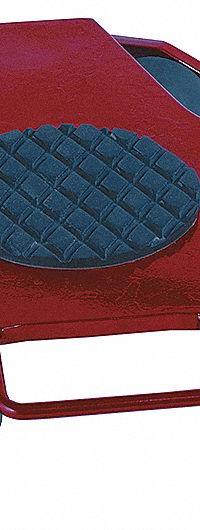 GKS-PERFEKT Machine Roller: 4,400 lb, 4 1/4 in Deck Ht, 27 in L x 20 in W, (3) Swivel, Fixed, Red (MPN 6-10238). Key specifications — Top Plate Surface: Rubber Padded; Includes: Handle; Brand: GKS-PERFEKT; Color: Red.