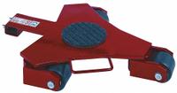 GKS-PERFEKT Machine Roller: 4,400 lb, 4 1/4 in Deck Ht, 27 in L x 20 in W, (3) Swivel, Fixed, Red (MPN 6-10238). Key specifications — Top Plate Surface: Rubber Padded; Includes: Handle; Brand: GKS-PERFEKT; Color: Red.