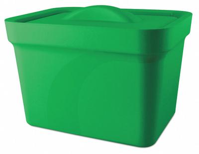 MAGIC Ice Bucket with Lid: 4 L Capacity, Rectangular, Polyurethane Foam, Green - Ice Buckets & Pans