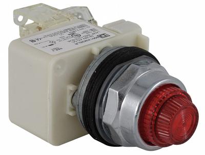 SCHNEIDER Pilot Light: 30 mm Panel Mounting Size, Red, LED - LED Pilot-Lights
