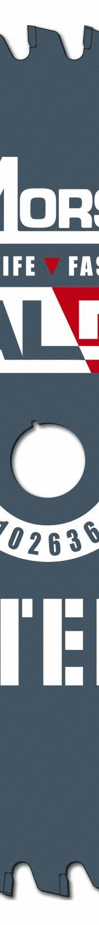 MORSE Circular Saw Blade: 7 1/4 in Blade Dia., 48 Teeth, 0.08 in Cut Wd, 5/8 in Arbor Size, Carbide (MPN 102636-WWG). Key specifications — attr1116119: MORSE; attr1145631: Steel.