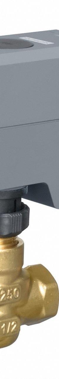 Hydronic Zone Valve: 1.6 Cv Flow Rate, 2-Way, 1/2 in Female NPT, Non-Spring Return, NO, Electric (MPN 254-01121). Key specifications — Actuator Voltage: 24V AC; Manufacturer Part Number: 254-01121; Brand: SIEMENS.
