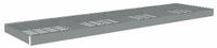 TENNSCO Shelf: 96 in x 24 in, 1,600 lb Load Capacity, Steel, 5 ga Decking, Gray, Shelf (MPN ZLCS-9624W). Key specifications — Decking Material: Steel; Includes: (2) Angle Beams; Decking Finish: Zinc Plated; Shelf Configuration: Single Straight; Color: Gray; Frame Material: Steel; Brand: TENNSCO; Frame Finish: Zinc Plated.