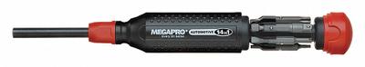 MEGAPRO Multi-Bit Screwdriver: Phillips/Slotted/Torx Tip, 12 Tips, 8 1/2 in Overall Lg - General Purpose Multi-Bit Screwdrivers