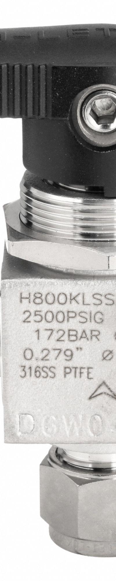 HAM-LET Manual Three-Way Ball Valve: 10 mm - Stainless Steel Ball Valves