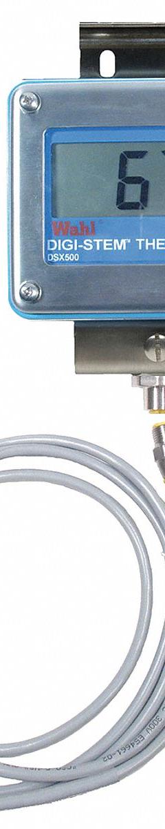 WAHL Digital Process Thermometer: -328°F to 1,472°F /-200°C to 800°C, +/-0.1°F/+/-0.1°C, Female (MPN D1396-6). Key specifications — attr1275175: +/-0.1°F/+/-0.1°C; attr1275180: WAHL.