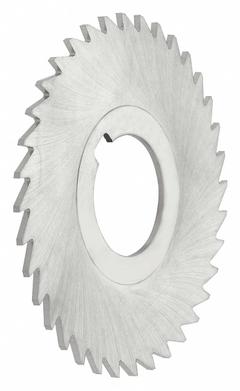 KEO Slitting Saw: Concave, High Speed Steel, TiN Coated, 8" Dia, 1/8" Thick, 1" Arbor, 58 Tooth (MPN 950-000-868). Key specifications — attr1167328: Concave.