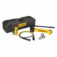 ENERPAC Cylinder and Hand Pump Set: 100 ton Cylinder Nominal Capacity, 6 1/8 in Cylinder Stroke (MPN SCR106TB). Key specifications — attr96781: HC9206C; attr96779: RC106; attr96780: P392; attr98877: ENERPAC.