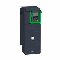 SCHNEIDER Variable Frequency Drive: In Phase Three, Out Phase Three, 10 hp, IP21, No Bypass, Compact (MPN ATV930U75M3). Key specifications — Style: Compact; Color: Black/Green; Output Phase: Three.