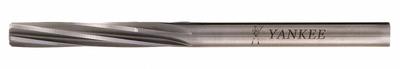 YANKEE Chucking Reamer: 0.228 in Dia, #1, Spiral Flute - Spiral-Flute High-Speed Steel Chucking Reamers