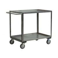 JAMCO Utility Cart: 1,200 lb, 48 in L x 24 in W Shelf, 54 in L x 25 in W x 35 in H Overall Dim (MPN XB248N800). Key specifications — Caster/Wheel Configuration: (2) Rigid; Brand: JAMCO; Caster Wheel/Tread Material: Rubber.