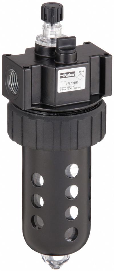 Parker Compressed Air Lubricator: Mist, 1/2 in NPT, 90 cfm, 150 psi Max Op Pressure - Parker FRL Air Lubricators