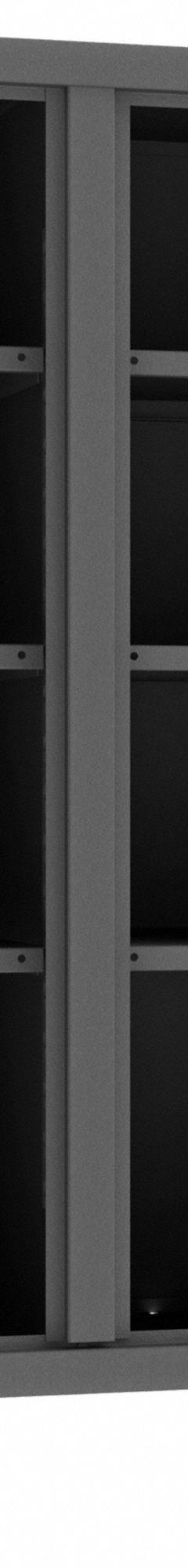 DURHAM MFG Storage Cabinet: 36 in x 24 in x 66 in, 6 Adj Shelves, 2 Doors, Legs, Gray, Assembled (MPN HDDS243666-6S95). Key specifications — Brand: DURHAM MFG; Base Type: Legs; Cabinet Color: Gray; Frame Assembled: Assembled.