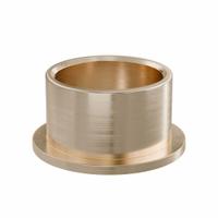 Flanged Sleeve Bearing: Bronze, SAE 841, 1 3/8 in Bore, 1 5/8 in OD, 1 in Lg, -35 °F to 300°F, 5 PK (MPN FF1618-01B). Key specifications — System of Measurement: Inch; Material Grade: SAE 841; Flange Type: Flanged; Brand: OILITE.