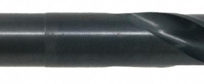 CLE-LINE Taper Shank Drill Bit: 1-3/64", 118° Point, Black Oxide HSS, MT3 Shank - High-Speed Steel Taper-Shank Drill Bits