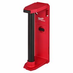 MILWAUKEE PACKOUT Roll Holder: 3 5/8 in W x 13 in H x 13 in L, Polymer, Black/Red (MPN 48-22-8337). Key specifications — attr1120120: Quick Roll Replacement Latch; attr1120130: MILWAUKEE; attr1120217: Polymer; attr1120218: Black; attr1126375: Tool Boxes.