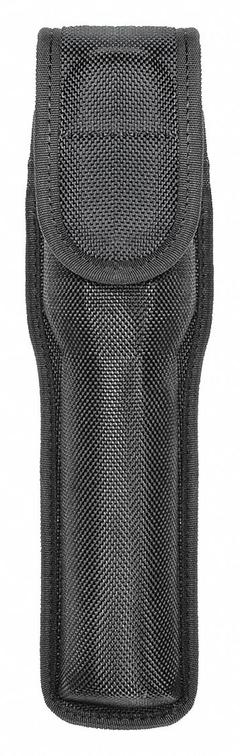HEROS PRIDE Flashlight Pouch: Black, Nylon, Ballistic, 10 in x 3 1/4 in, Snap Closure (MPN 1070). Key specifications — attr188437: Black; attr188438: Nylon; attr188431: Flashlight Pouch.