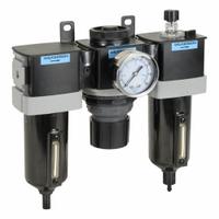 WILKERSON Filter/Regulator/Lubricator: 3/8 in NPT, 90 scfm, 250 psig Max Op Pressure, 5 micron (MPN C28-03-FHG0B). Key specifications — attr109588: 18; attr109524: WILKERSON.