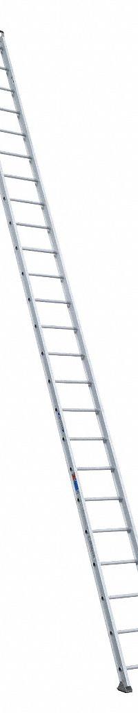 WERNER Straight Ladder: 24 ft Ladder Size, Aluminum, 300 lb Load Capacity, 61 lb Wt, 24 Rungs (MPN 524-1). Key specifications — Color: Silver; Brand: WERNER; Included Features: Hoop End Caps; Shoe Type: Slip-Resistant.