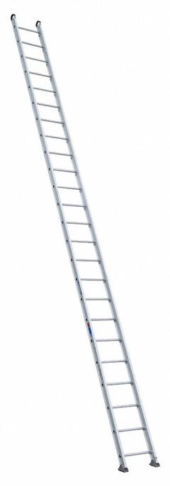 WERNER Straight Ladder: 24 ft Ladder Size, Aluminum, 300 lb Load Capacity, 61 lb Wt, 24 Rungs (MPN 524-1). Key specifications — Color: Silver; Brand: WERNER; Included Features: Hoop End Caps; Shoe Type: Slip-Resistant.
