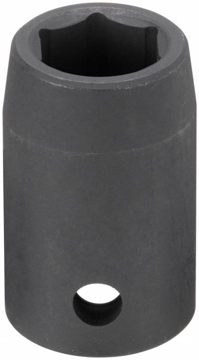 WESTWARD Impact Socket: 1/2 in Drive Size, Metric, 15 mm Socket Size, 6-Point, Std - 1/2" Drive Impact Sockets