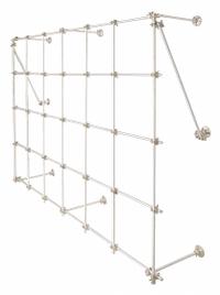 Steel Lab Frame: Aluminum, 1 in Rod Dia, 12 in Overall Lg, 6 ft Overall Wd, 4 ft Overall Ht (MPN CLR-FRAMEAX). Key specifications — Product Type: Support Frames; Material: Aluminum; Brand: OHAUS.