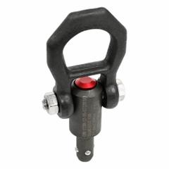 JW WINCO Quick-Release Hoist Ring: Steel, 787 lbf Load Limit, 12 mm Pin Dia, 35 mm Working Lg (MPN 1130-12-35-ST). Key specifications — attr1078484: Lifting; attr1092566: 2.8 kN (629 lbf); attr1078468: Steel; attr1078459: JW WINCO; attr1092567: 35 mm.