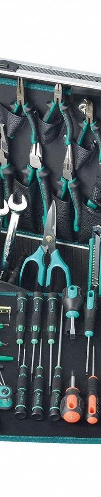 ECLIPSE Tool Kit: 60 Total Pcs, Miscellaneous Tools, Metric/SAE, Tool Case (MPN PK-1700NA). Key specifications — attr538253: ECLIPSE; attr548973: Dual Color Long Nose Pliers; attr548974: (16) Screwdrivers; attr548975: (2) Sockets; attr548983: Adjustable Wrenches.