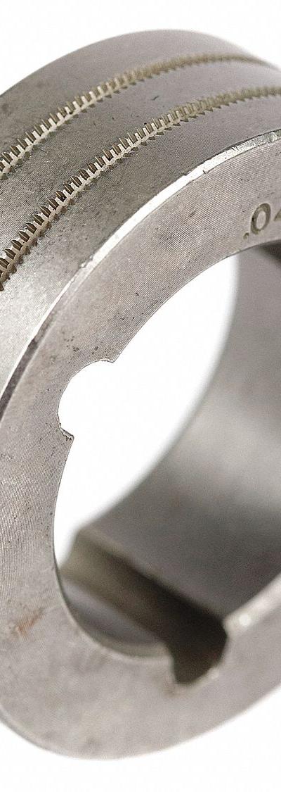 TWECO Bottom Feed Drive Roll: 0.045 in, V-Knurl, For ESAB Fabricator 252i Series - Drive Rolls for ESAB Welders
