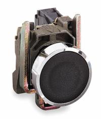 SCHNEIDER Flush Push Button Operator: Non-Illuminated, Flush Profile, Metallic, 22 mm, 1NO/1NC (MPN XB4BA25). Key specifications — Brand: SCHNEIDER; Action: Momentary; Series: XB4; Push Button Material Type: Metallic.