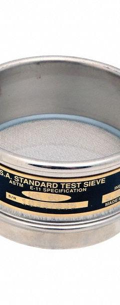 COLE-PARMER Standard Stainless Steel Cloth Test Sieve: Stainless Steel, 3 in Outside Dia, 1 in Ht (MPN 5998721). Key specifications — Screen Material: Stainless Steel; Brand: COLE-PARMER; Frame Material: Stainless Steel; Standards: ASTM E11; US Standard Screen Size: #80.