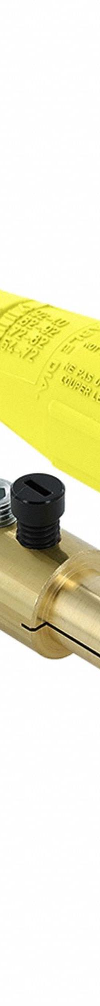 Single Pole Inline: Male, Yellow, 600V AC/600V DC, 400 A, Double Set Screw Termination, 16 Series (MPN 16D24-UY). Key specifications — Gender: Male; Series: 16; Brand: LEVITON.